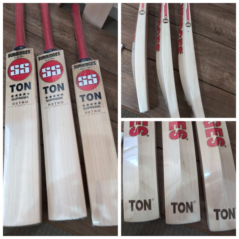 SS Ton Supreme Retro Classic Grade 1 Players English Willow Cricket Bat ...